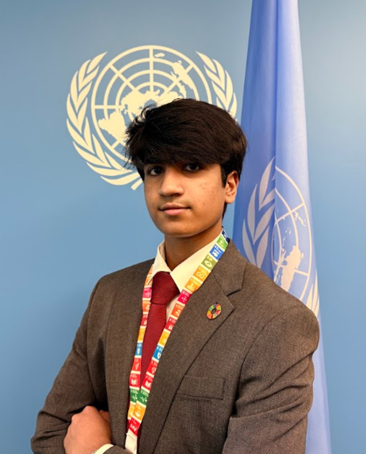 Nikhil, founder of EquiAccess, at the United Nations